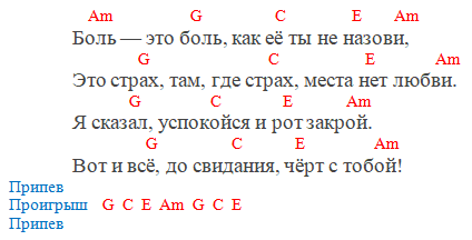 Агата Кристи - Как на войне (аккорды)