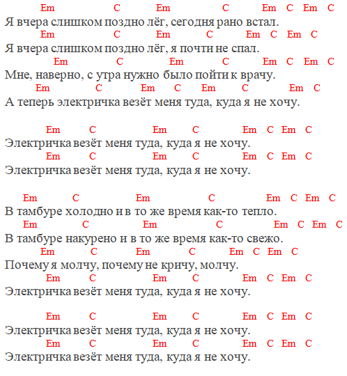 Кино - Пачка сигарет (Аккорды)