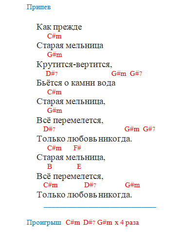 Кино - Пачка сигарет (Аккорды)