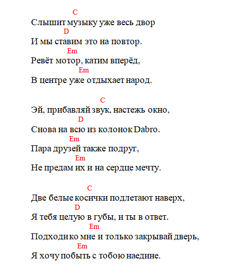 Кино - Пачка сигарет (Аккорды)